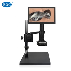 Microscopio electrónico de vídeo EOC con luz LED de 11 pulgadas, 1080P, 60FPS, con monitor integrado para reparación y chip de soldadura, monocular - Product Image 5