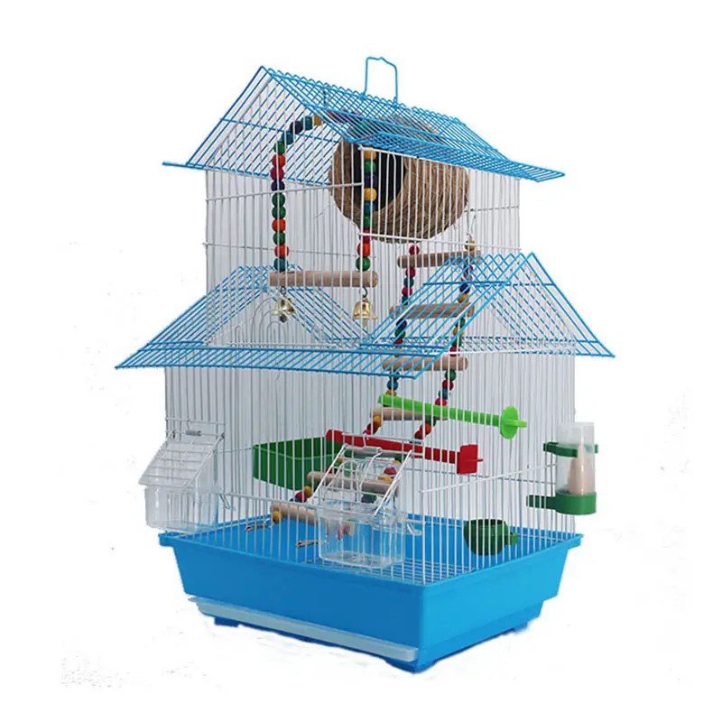 Fábrica diretamente vendas de pequenas jaulas de alta qualidade para pajaros gaiola de pássaro metálica criação de metal gaiolas de papagaio
