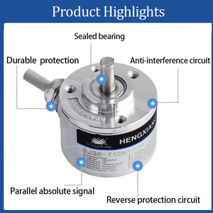 Encoder rotativo assoluto DC 5-24v ampia tensione di alimentazione 6mm albero codificatore ottico 32 64 128 256 512 1024 2048 4096P/R - Product Image 2