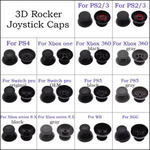 Yedek Analog Thumbsticks kapak için XBOXes bir/360 denetleyici 3D başparmak sopa sapları için PS4 PS5 Joypad mantar kapak - Product Image 3