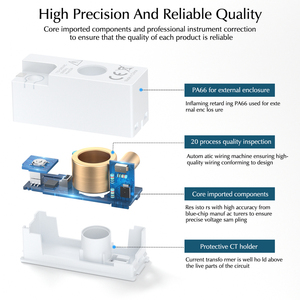 Single Phase Home <strong>Smart</strong> Energy <strong>Meter</strong> Electric KWH <strong>Meter</strong> with <strong>Modbus</strong> Technology Wireless Design - Product Image 4