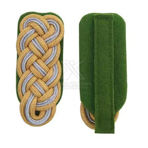 Durable Shoulder Epaulettes With <strong>Hook</strong> and <strong>Loop</strong> Backing Embroidered Epaulettes Shoulder <strong>Straps</strong> for Service Uniform - Product Image 2