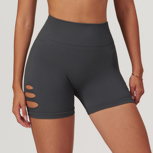 Hàng Mới Mùa Hè Cao Eo Của Phụ Nữ Nhanh Chóng Khô Phòng Tập Thể Dục Quần Short Thoáng Khí Vải Yoga Quần Short Với Mô Hình Nóng - Product Image 4