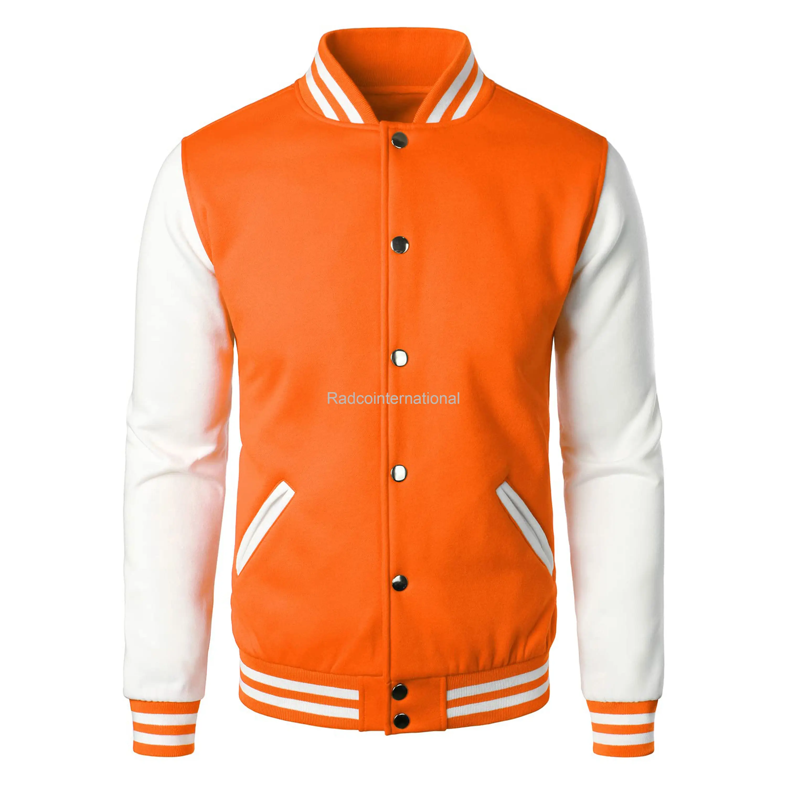 Logotipo personalizado Streetwear de alta calidad Chenille bordado invierno Fleece Bomber Letterman chaqueta de béisbol para los hombres