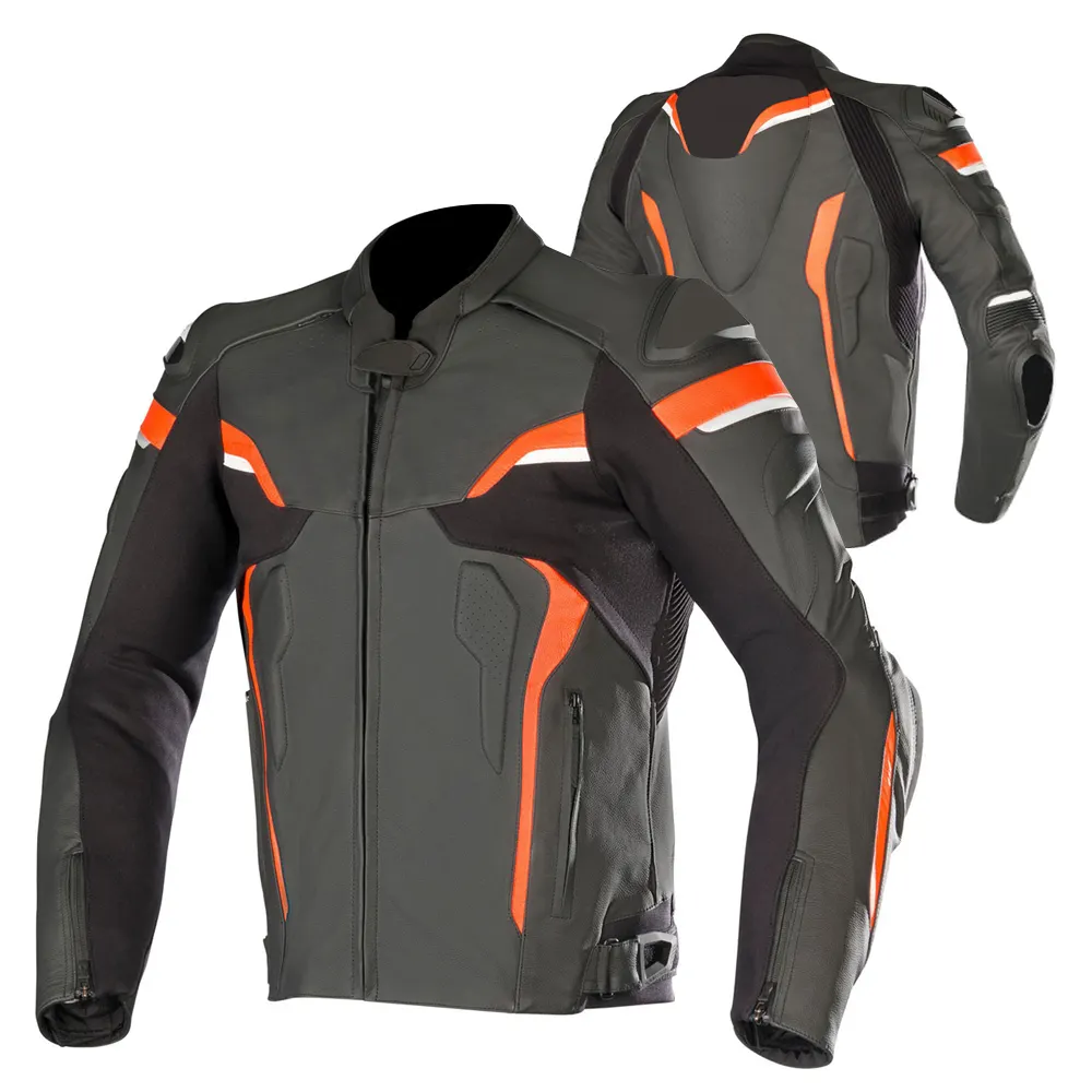 2023 chaqueta de moto de cuero genuino para hombre, chaqueta de cuero de moto de invierno de alta calidad para hombre, diseño personalizado hecho, chaqueta al por mayor