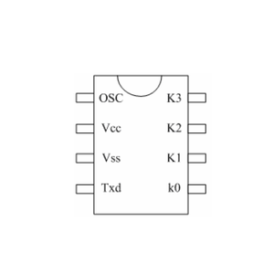 EV1527 OTP Encoder 1 milione di codici trasmissione di codice Wireless IC 315M 433Mhz Chip di codifica dedicato al telecomando - Product Image 3