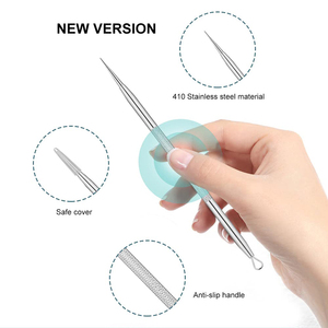 Salon <span class=keywords><strong>Pro</strong></span> leke çıkarıcı <span class=keywords><strong>2</strong></span> in 1 siyah nokta ve Whitehead çıkarıcı siyah sivilce için paslanmaz çelik çıkarıcı ile yapılan