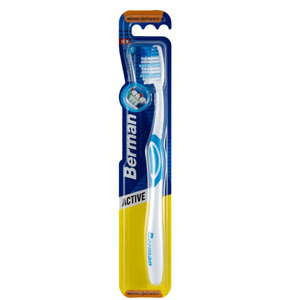 Berman Active Medium Pack 1 Electric Toothbrush Bamboo PP Handle Round Pattern for Adult Home Use Toothbrush Whitening Feature - Product Image 3
