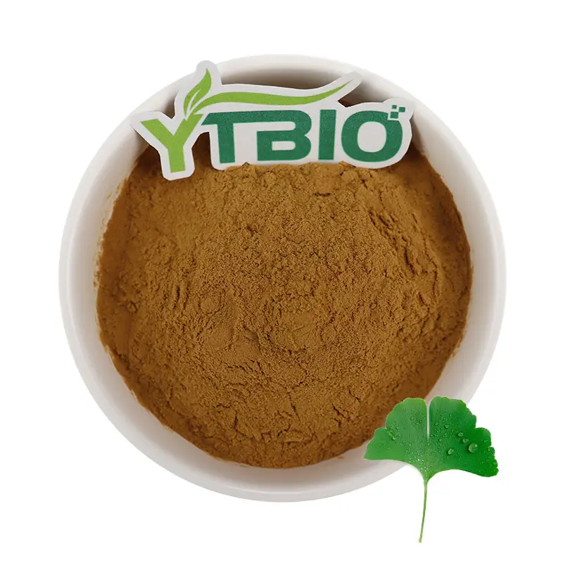 Ytbio cung cấp tinh khiết 24% flavones 6% lactones Ginkgo Biloba chiết xuất bột nhà máy chiết xuất