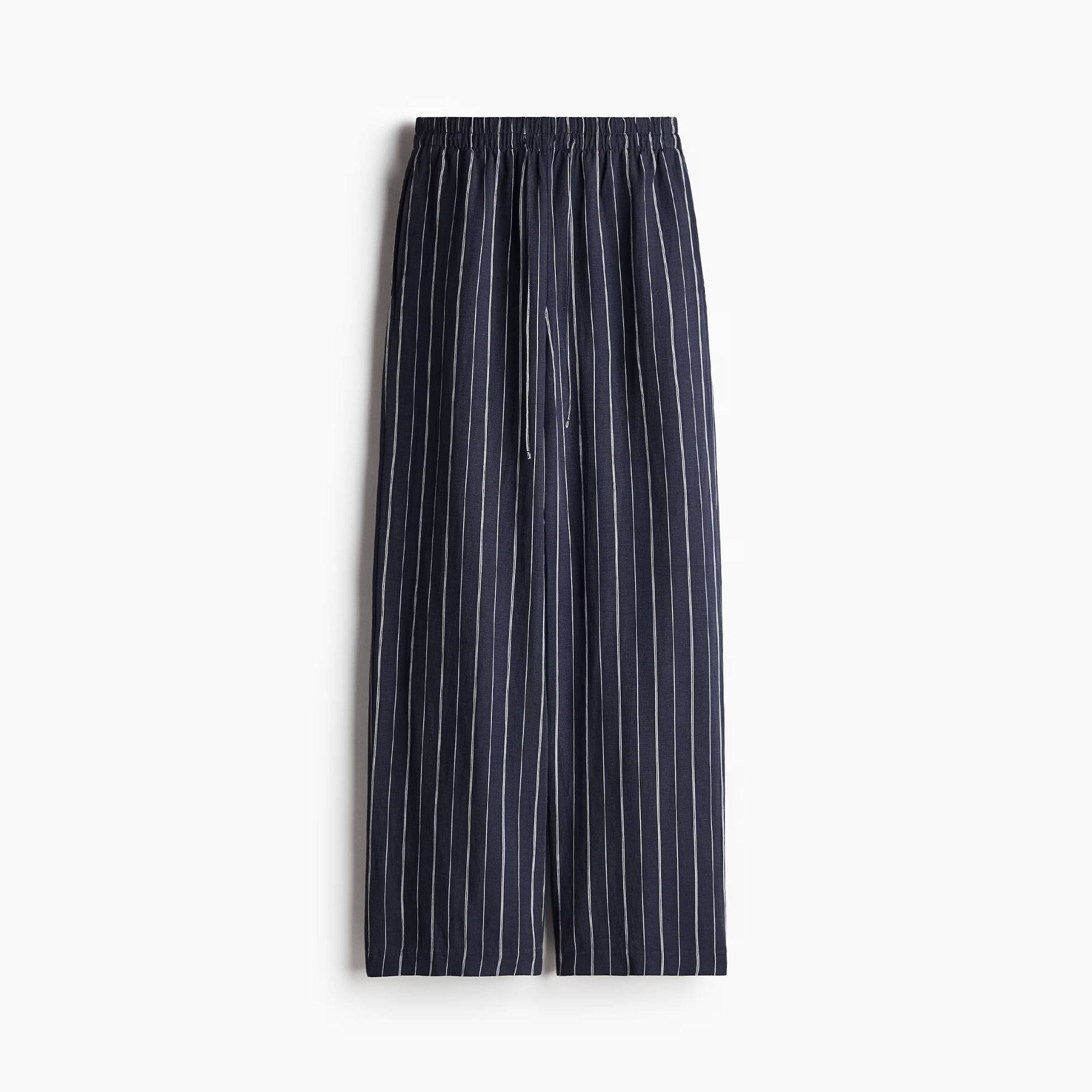 Navy blue striped