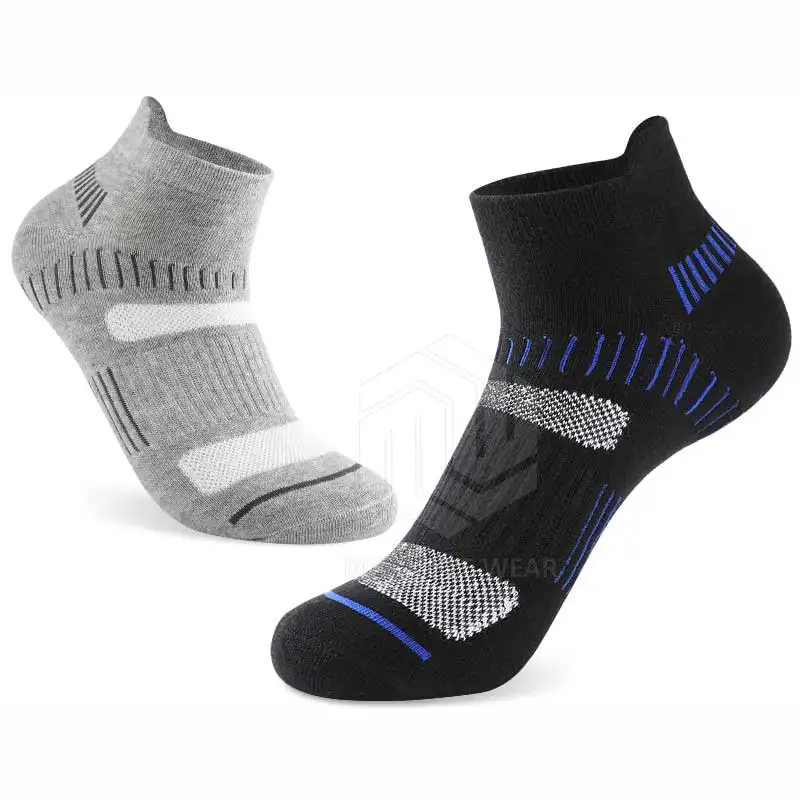 Erkek kısa çorap boyutu 38-48 yeni erkekler ayak bileği çorap 1 çift yüksek kaliteli pamuk atletik yastıklı nefes rahat spor çorapları