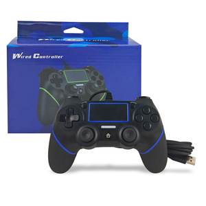 HONSON 3色PS4 1.5M有线控制器电脑无线控制器游戏手柄Ps4控制器和5带发光二极管的Ps4控制器