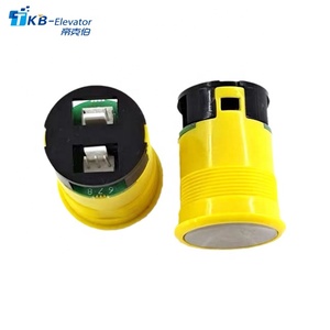 Elevator Alarm Telephone Push Button Double Plug 3-pin Elevator Parts <strong>Yellow</strong> Double Push Button DAA25090B1