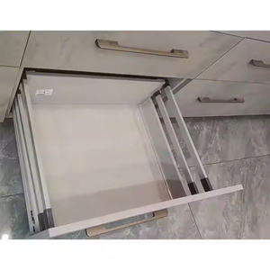 Glissières de tiroir télescopiques en acier robuste de haute qualité à fermeture douce pour système de boîte <span class=keywords><strong>Tandem</strong></span> Extension lisse Cuisine à rail en métal - Product Image 4