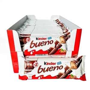 Bueno 39g牛奶榛子白巧克力棒散装供应糖果饼干成分，批发价来自美国出口商