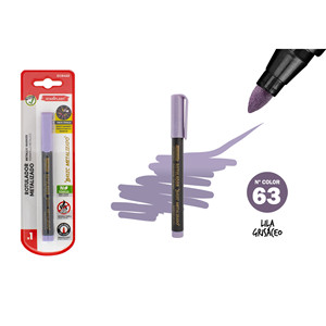 Grimsi leylak rengi ince ucu Marker kalem seti metalik keçe ucu işaretleyici çizim için plastik yuvarlak ucu paketi - Product Image 1