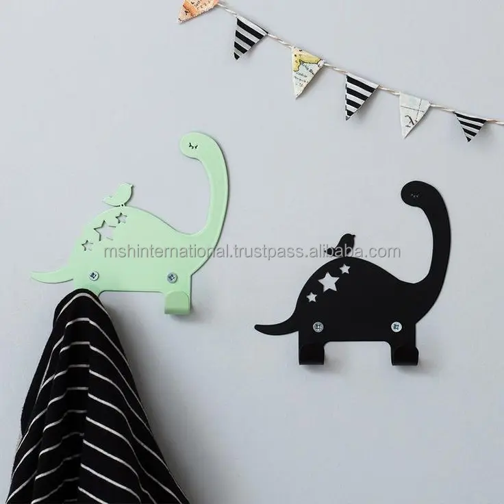 Forest iron hooks animal 6 row ganci armadi per camera da letto europei e americani ganci creativi da appendere a parete