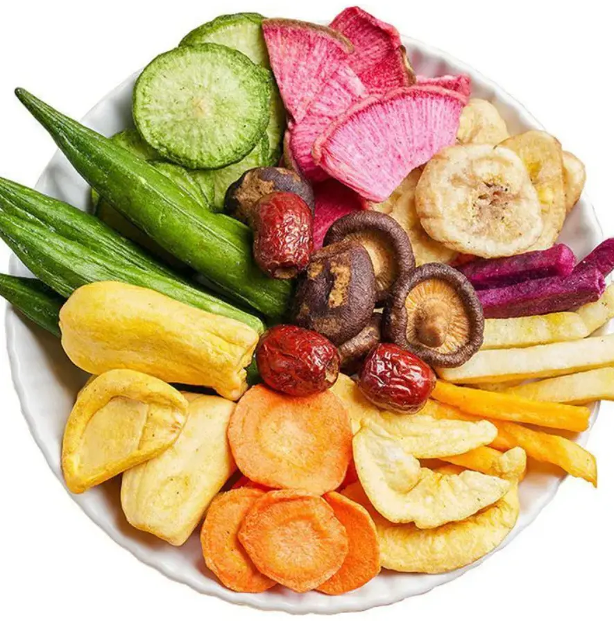 100% Natural Freeze Dried Fruit And Vegetables Crispy Freeze Dried Mixed Fruit And Vegetables for Snacks