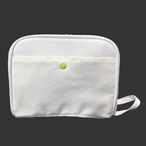 Custom Printed Recycled Cotton Canvas Cosmetic Case Fashionable Daily Makeup <strong>Pouch</strong> with Zipper Low MOQ Travel Accessory - Product Image 3