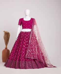 <strong>Wholesale</strong> Priced Embroidered Lehenga <strong>Choli</strong> Party Wear Indian Lehenga <strong>Choli</strong> for Kids: Adorable Outfits for Young Fashionistas - Product Image 4