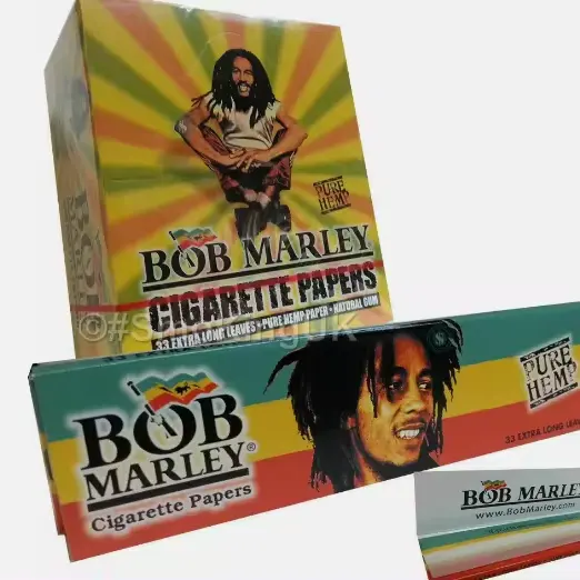 Bob Marley Rizla King Size Slim cartine per arrotolare sigarette Extra lunghe * canapa pura *