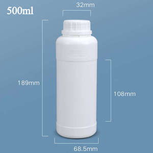 Ambalaj için 5000 ile 5 litre florlu HDPE plastik şişeler vidalı kapak ml kapasiteli kare boş konteynerler - Product Image 4