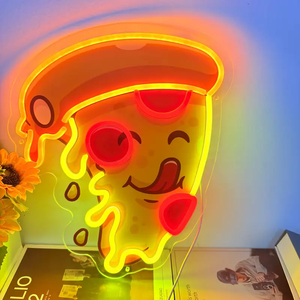 Tùy Chỉnh 3D UV Neon Dấu Hiệu Hoạt Hình Phim Hoạt Hình Bánh Pizza Và Bánh Hamburger Mô Hình Cho Nhà Hàng Quảng Cáo Cho Các Công Ty Và Doanh Nghiệp - Product Image 1