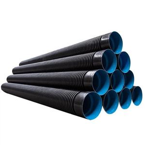 Sn4 Sn8 Sn16 18 inç HDPE çift duvar oluklu PE drenaj borusu Dwc HDPE plastik menfez - Product Image 1