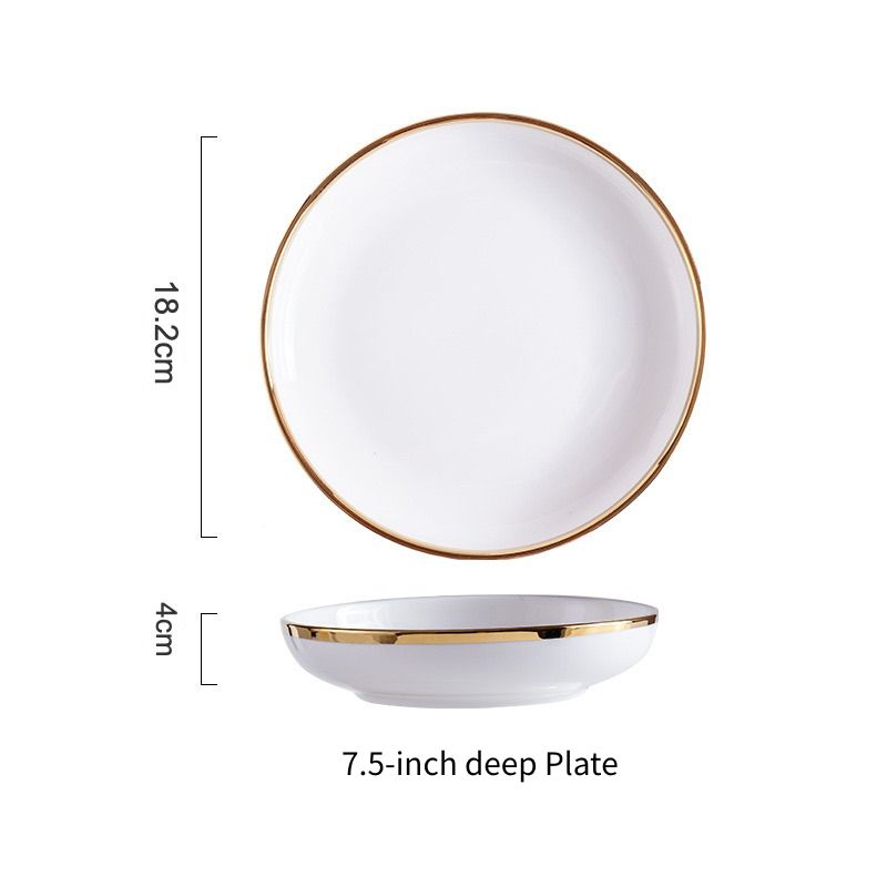 Assiette creuse de 7,5 pouces