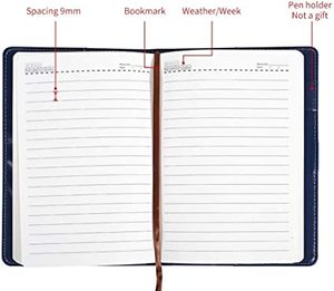 A5 Creative Password <strong>Notebook</strong> Student Handbook <strong>Notepad</strong> Journal Diary in Black Leather Composition Book <strong>with</strong> <strong>Lock</strong> for Education - Product Image 2