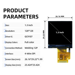 Display da 1.3 pollici 128x64 TFT con Controller GC9107 a 12 Pin, ideale per applicazioni Embedded e progetti elettronici - Product Image 2