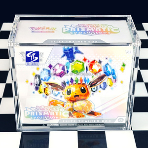 Syp Custom Clear Uv Acryl Voor Pokemon Tcg Verzegelde Elite Trainer Box Etb Crown Zenith 8 + 5Mm Acryl <span class=keywords><strong>Case</strong></span> Met Sterke Magneet - Product Image 2