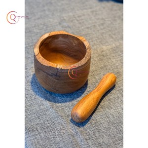 מרגמה עץ עיצוב פנטסטי & pestle pestle טבעי בעבודת יד כלי מטבח מקסימים למטבח תבלין עם האיכות הטובה ביותר