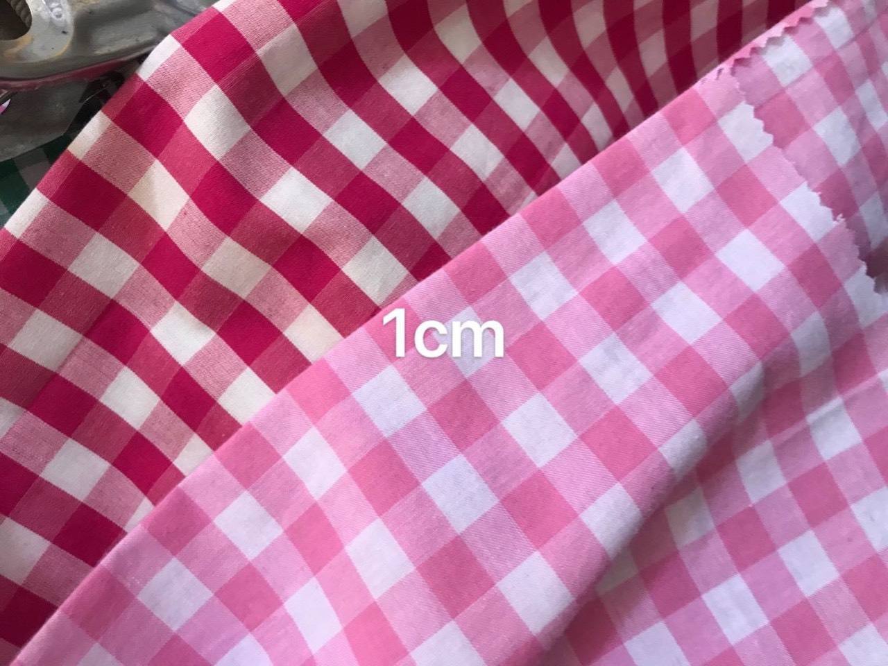 ผ้าฝ้ายลายตารางสีแดง