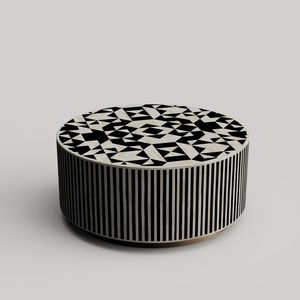 Lüks kemik kakma tasarım özelleştirilebilir merkezi mobilya ile yüksek kalite Modern yuvarlak sehpa oturma odası veya balkon için - Product Image 2