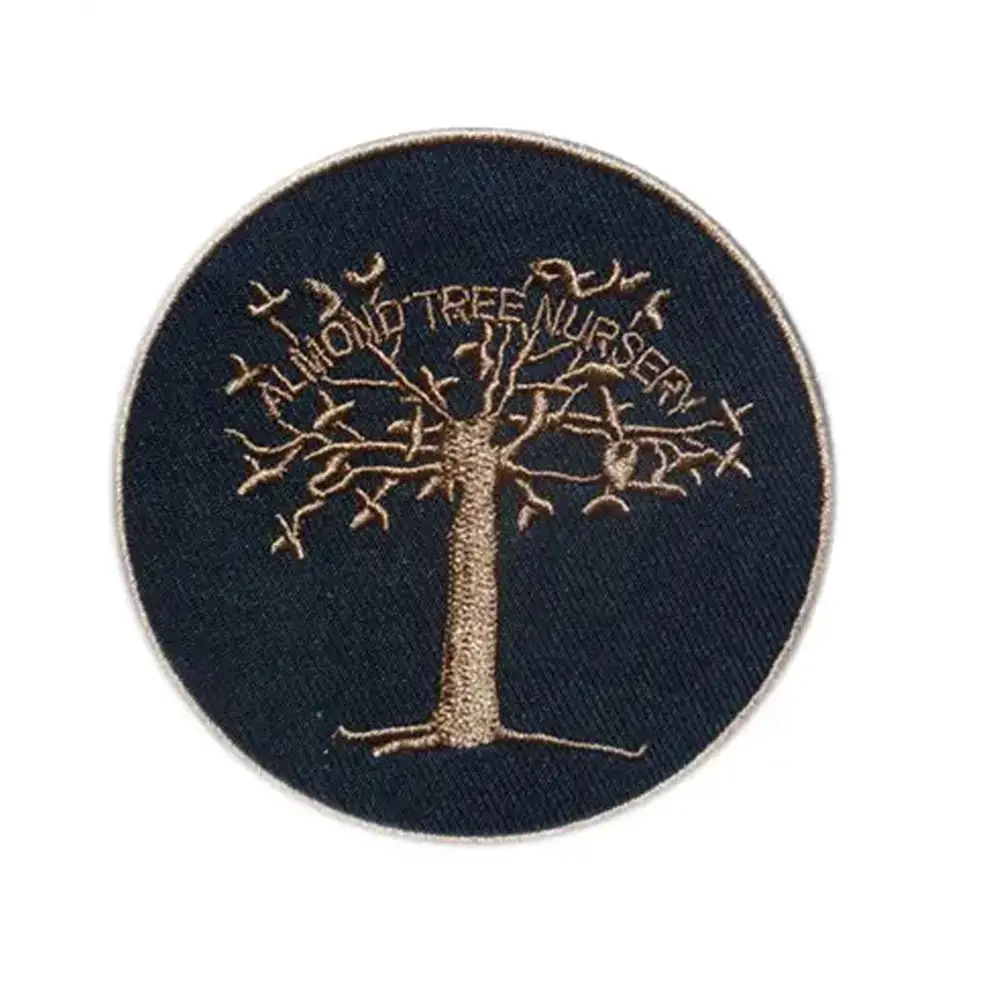 Parches de bordado con estampado de logotipo personalizado de estilo de árbol tejido de TEPRA SPORTS