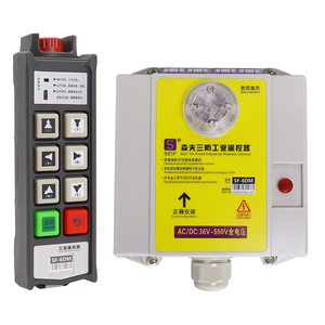 自動機能と固定コードLEDタイプで認定された6ボタンデュアルスピード耐熱林業クレーンリモコンFCC - Product Image 2