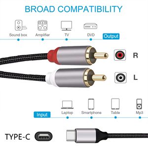 8m长5毫米Iloud微型显示器适配器4针金聚氯乙烯塑料袋RCA，适用于安卓手机摄像头和显示器音频视频电缆库存 - Product Image 2