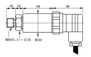 <strong>PPM</strong>-T132A High Accuracy 420ma Fuel Rail Pressure <strong>Sensor</strong> Air and Liquid Application Transmitter Transducer - Product Image 5