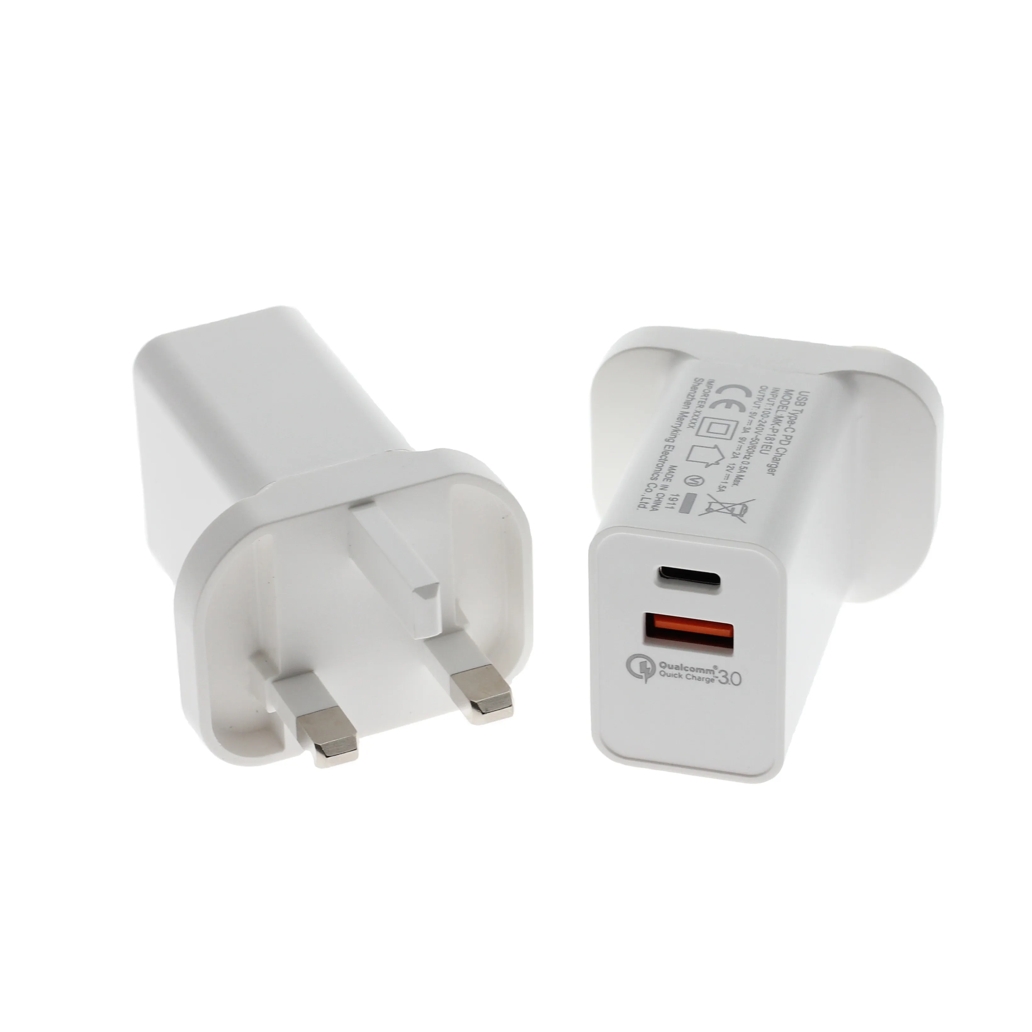 यूएसबी प्रकार सी चार्जर QC3.0 जल्दी चार्ज पीडी 20W USB-C तेजी से चार्ज यात्रा दीवार चार्जर बिजली एडाप्टर के लिए iPhone 13 12 11 प्रो
