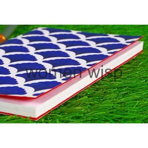 精美设计手工制作印花面料笔记本纸质工艺书带办公礼品 - Product Image 1