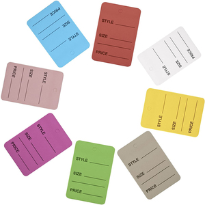 Cheap <strong>Custom</strong> Design <strong>Printing</strong> Name Logo Paper Garment Hangtag Labels Clothing Hang <strong>Tags</strong> With <strong>String</strong> - Product Image 5