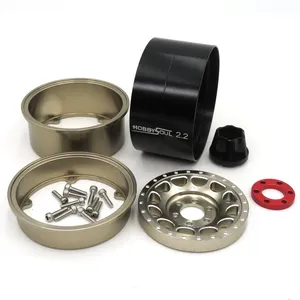 4x RC 2.2タイヤ高さ127mm & 2.2ビードロックホイール4オフセット1/10泥クローラー用