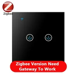 Zigbee Black 2Gang