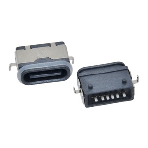 带防水环的<span class=keywords><strong>USB</strong></span> C型<span class=keywords><strong>3.0</strong></span>端口防水<span class=keywords><strong>IP68</strong></span>插座6针<span class=keywords><strong>USB</strong></span> C数据线母连接器