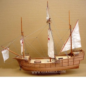 Nhà sản xuất gia nhien phê duyệt thiết kế tùy chỉnh moq thấp Christopher Columbus Caravel nao Santa Maria Mô hình tàu cao chất lượng cao - Product Image 2