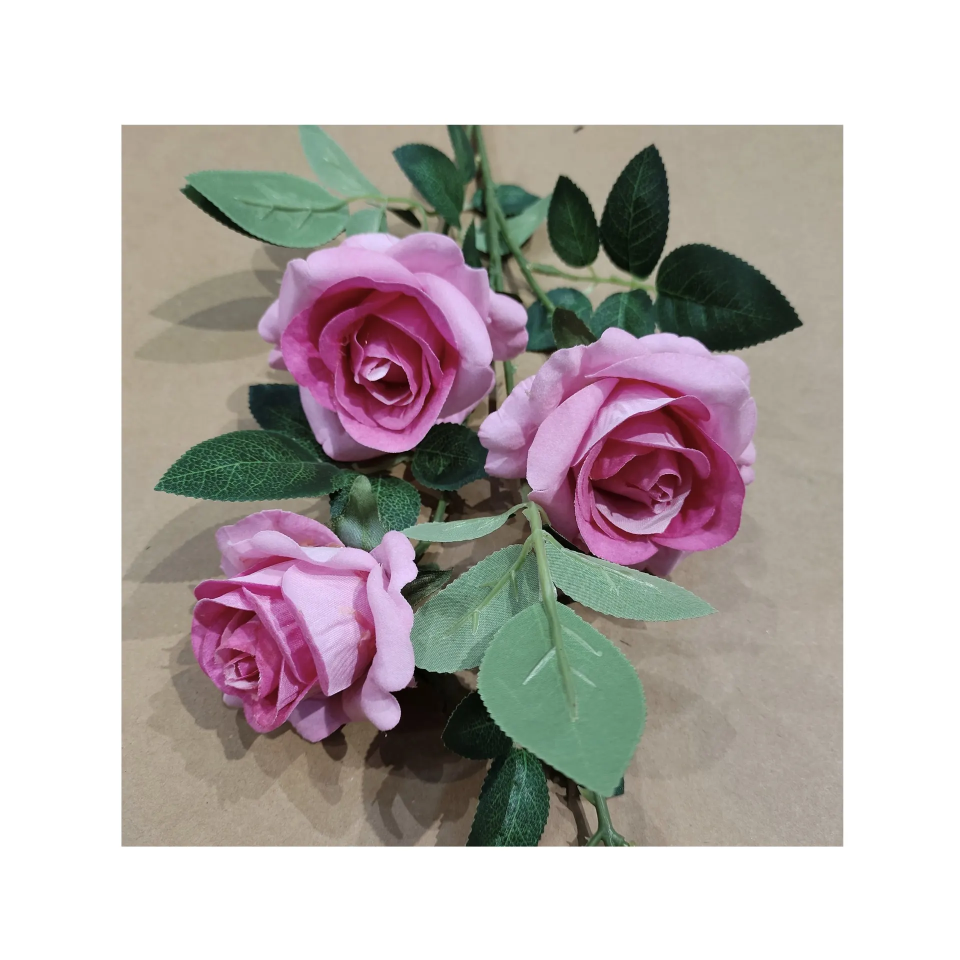 David Austin Garden Rose spray flores artificiales colgando rosas flores para boda Rosa artificial árbol 77cm ZF096