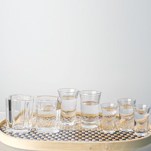 モダンな美的二層リップルガラスタンブラーセット<span class=keywords><strong>Koi</strong></span> Faizacraftウォータージュースカクテル用エレガントな波デザインのドリンクカップ