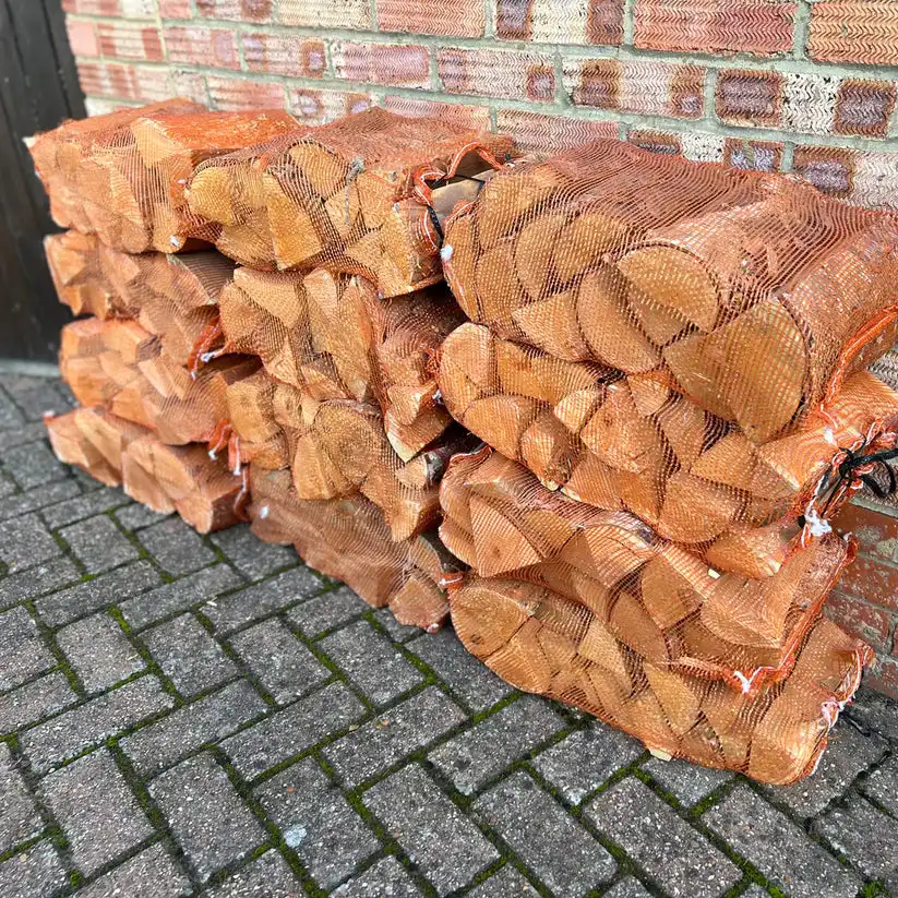 2024 Новое поступление, сушёная печь для дров из бука, сушеные дрова в мешках, Дубовая дрова на поддонах длиной 25 см