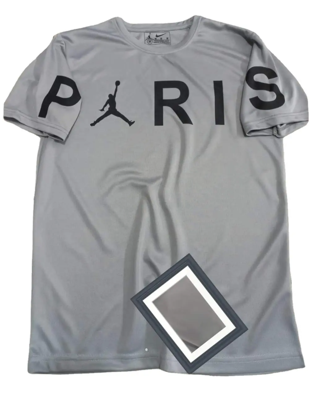 Camiseta de alta calidad para hombre, uniforme 100% de algodón, Logo personalizado de París, venta al por mayor